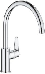 GROHE Baterie bucatarie Grohe 31231001, BauCurve, tip comanda monocomanda, marime inalta, forma pipa tip c, crom (31231001)