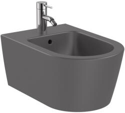 Roca Bideu Roca A357525640, Inspira Round, montaj suspendat, preaplin, utilizare igienica si eficienta, antracit (A357525640)