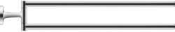 Duravit Bara prosop Duravit 0099411000, Starck T, tip instalare pe perete, numar orificii instalare 2, numar rafturi 2, crom (0099411000)