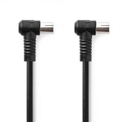 Nedis IEC apa-anya koaxiális kábel 1.5m fekete (CSGL40120BK15) (CSGL40120BK15)