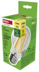 EMOS Bec LED cu filament A70 / E27 / 11, 6 W (150 W) / 2.452 lm / alb cald / CLASA A