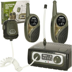  Gyerek walkie-talkie készlet központi egységgel, katonai változat, 333 m hatótáv IK-KX3635 (KX3635)