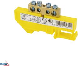Schelinger sorkapocs 35 mm DIN sínre, átvezető, 125 A, 500 V BM-A18-TBI-8X12-04P-ZO (BM-A18-TBI-8X12-04P-ZO)