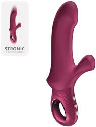 FUN FACTORY Bi Stronic Curve - vibrator cu mișcare de împingere și braț pentru clitoris (roșu) (4255821803453) Vibrator