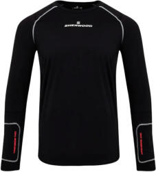 SHER-WOOD Rekker Cut Cumpression L/S Top Black Senior Póló L