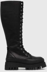Steve Madden bőr csizma Carina - fekete Női 37