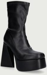 Koi Footwear bokacsizma platformos női Rakot Heeled Black Ankle Boots - fekete Női 40
