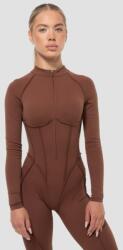 GymBeam Women‘s Cosmo Zip-Up Jumpsuit Brown XS