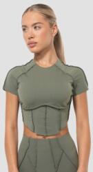 GymBeam Women‘s Cosmo Cropped T-shirt Olive L