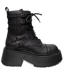 Altercore bokacsizma platformos női Abyss Vegan - fekete Női 38