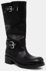 Weekend Max Mara csizma női bőr - fekete Női 39