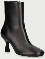 Souliers Martinez bokacsizma tűsarkú női bőr TALIN - fekete Női 38