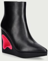 United Nude bokacsizma éksarokkal női bőr Void Bootie - fekete Női 37