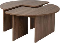  Set de doua masute de cafea LUNVERO, nuc Masa de cafea