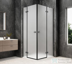 SAPHO GLOBE GUN METAL sarokbelépős zuhanykabin, 1100x800 mm, matt üveg (GB5180MGM) (GB5180MGM)