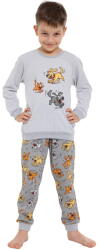 Cornette pijama băieți 593/190 Fun gri: 158/164 (34842 158/164)