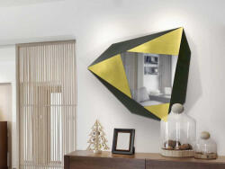 Schuller design lámpa FACETAS - ACÉL DOMBORMŰ, ARANY/FEKETE 598835 mag 63cm (598835)