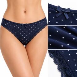 Donella női bugyi - csipkés, 95% pamut - M-3XL