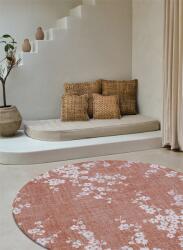 Louis De Poortere mosható műszálas körszőnyeg Sakura Copper Pink 9371 - Ø 140 cm