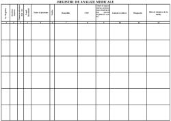  Registru laborator / Registru de analize medicale A4 200file alt model