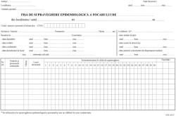  Fisa de supraveghere epidemiologica a focarului