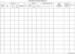  Registru laborator. Registru de analize medicale A3