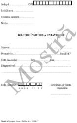  Bilet de insotire a cadavrului