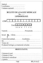  Buletin de analize medicale lipidograma