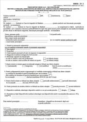  Prescriptie medicala - recomandare privind acordarea dispozitivelor medicale Anexa 39D valabila 2021 autocopiativa