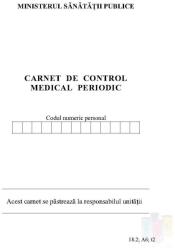  Carnet de control medical periodic