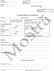  Foaie de observatie clinica pediatrie