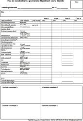  Fisa de monitorizare a pacientului hipertensiv si/sau diabetic