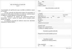  Fisa de semnalare a cazului de boala profesionala BP