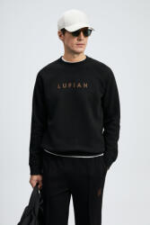 LUFIAN BREN férfi pamut pulóver (LUFIAN_112030219_100100_BLACK_3XL)