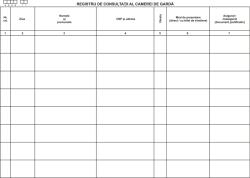  Registru de consultatie al camerei de garda
