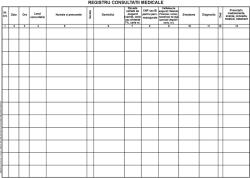  Registru de consultatii medicale A3 100file model 3