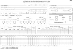  Fisa de Tratament al Tuberculozei