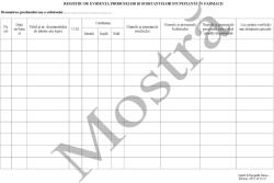  Registru de evidenta a produselor si substantelor stupefiante in farmacie