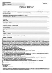  Scrisoare medicala Anexa 43 neautocopiativa valabila de la 01.07. 2024