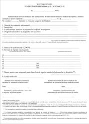  Recomandare pentru ingrijiri medicale la domiciliu Anexa 31C - autocopiativa