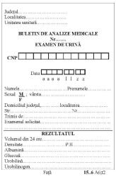  Buletin de analize medicale examen urina