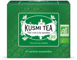  Zöld Tea Mentával 20 db Muszlin Teafilter Kusmi Tea Bio (Kusmi_VERTM_20)