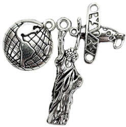 Paracord charm készlet - Travel 4 (CHR-SET-T04)