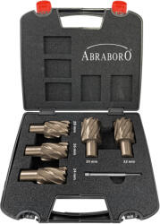 ABRABORO 6 részes maglyukfúró készlet Weldon befogással, kilökőcsappal 24-26-28-30-32mm HSS-G (020344700002)