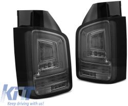  LED tuning hátsó lámpa szett Volkswagen T5 2003-2009, piros-füstös alap, bal és jobb (ABTLV6021136)