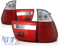  Tuning LED hátsó lámpa szett BMW X5 E53 1999-2003 füstölt alap, bal és jobb (ABTLB6020993)