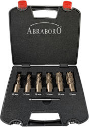 ABRABORO 7 részes maglyukfúró készlet Weldon befogással, kilökőcsappal 12-14-16-18-20-22mm HSS-XE (020344700001)