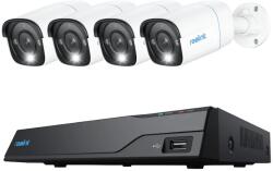 Reolink NVR Reolink RLK8-800B4 NVS8-8MB4 Contine un NVR NVS8 si 4 camere B800 4K Ultra HD Security System with Smart Detection Power over Ethernet Person/Vehicle Detection With 8-Channel NVR 2TB (NVS8-8MB4)