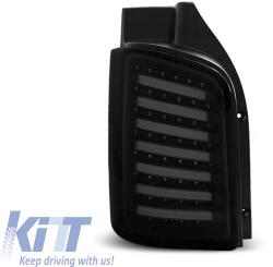  LED tuning hátsó lámpa szett Volkswagen T5 2010-2015, fekete alap, bal és jobb (ABTLV6021139)