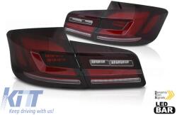  Tuning LED hátsó lámpa szett BMW 5-ös F10 2010-2016, fekete, bal és jobb (ABBMTX6010147)